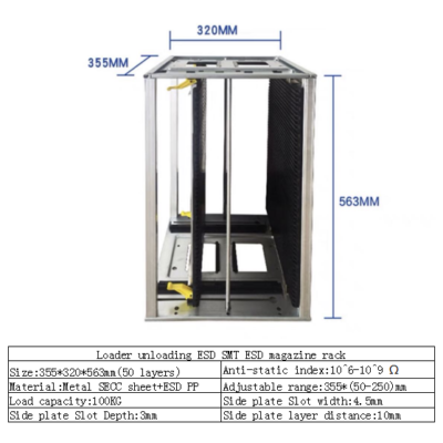 Loading ESD magazine rack High temperature resistance